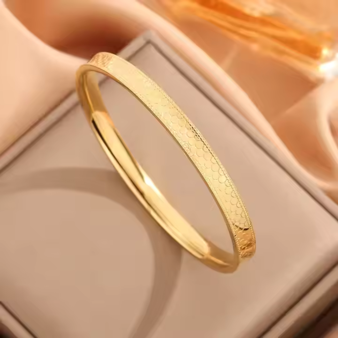 Luxury Stainless Steel Bangles - Set of 5