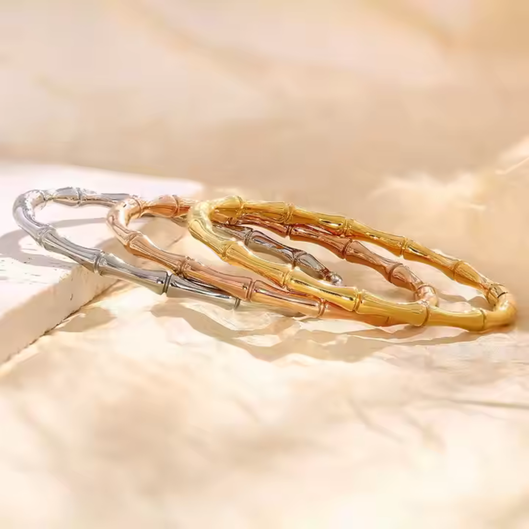 Luxury Stainless Steel Bangles - Set of 5